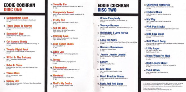 Eddie Cochran : The Best Of Eddie Cochran (2xCD, Comp, Copy Prot., RM)