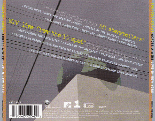Counting Crows : Across A Wire: Live In New York City (2xCD, Album, RE)