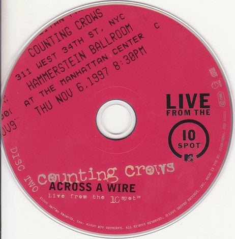 Counting Crows : Across A Wire: Live In New York City (2xCD, Album, RE)