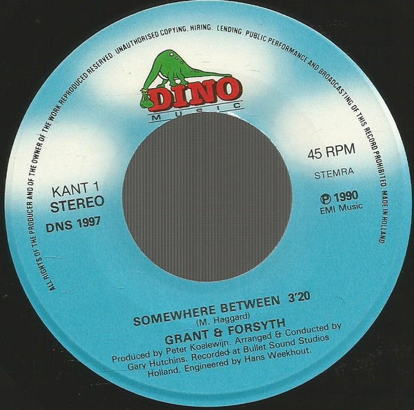 Grant & Forsyth : Somewhere Between (7", Single)