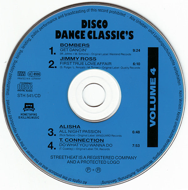 Various : Disco Dance Classic's Volume 4 (CD, Comp)