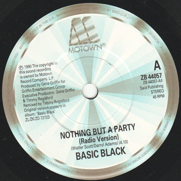 Basic Black : Nothing But A Party (7", Single)