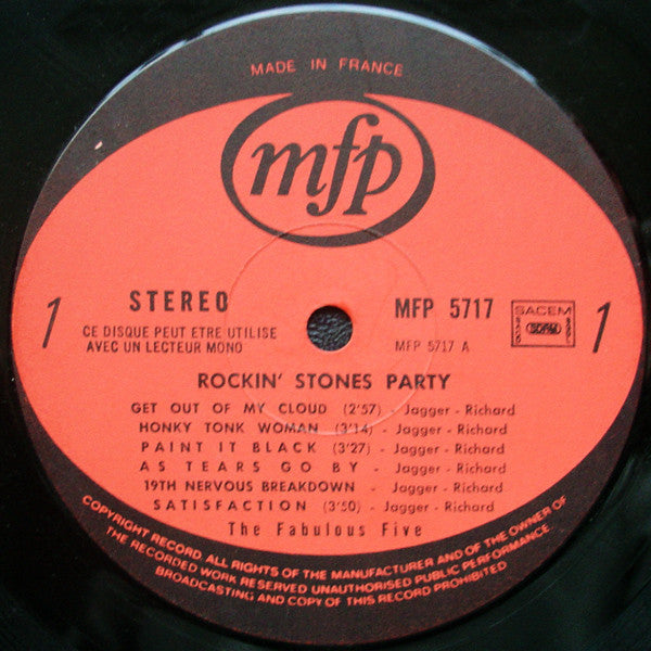 The Fabulous Five (3) : Rockin' Stones Party (LP, Album)