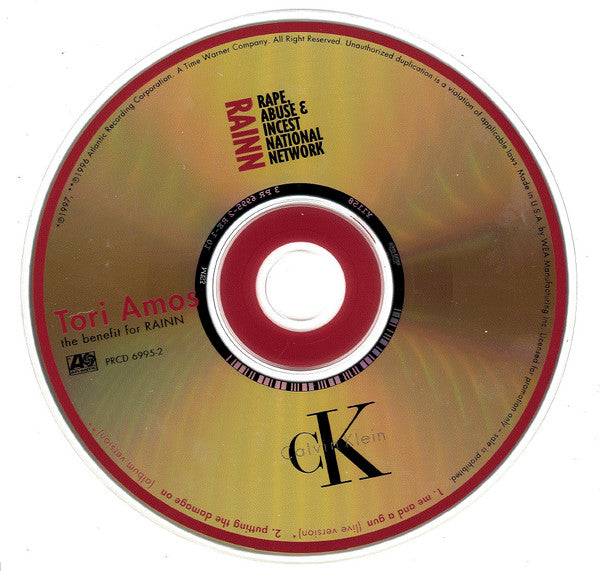 Tori Amos : The Benefit For RAINN (CD, Single, Promo)