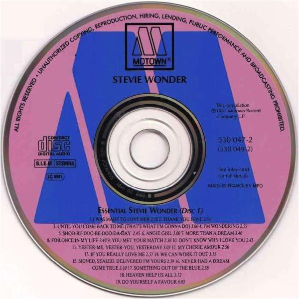 Stevie Wonder : Essential Stevie Wonder (2xCD, Comp, Mono, RE)