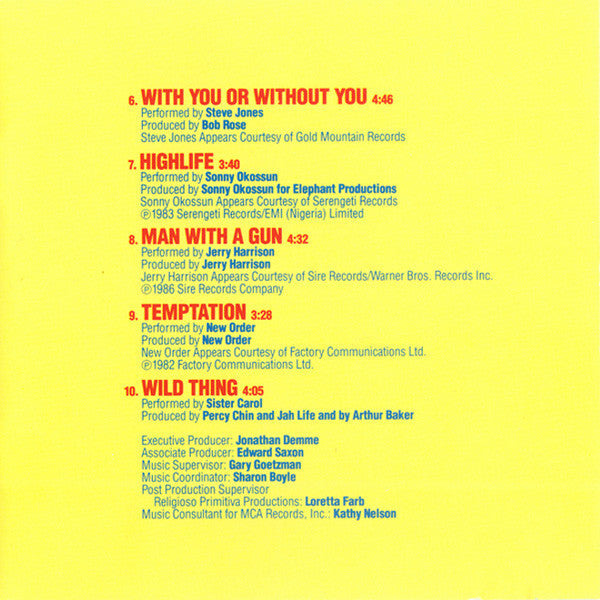 Various : Something Wild - Music From The Motion Picture Soundtrack (CD, Comp)