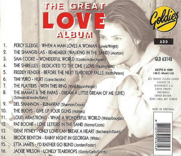 Various : The Great Love Album (CD, Comp)