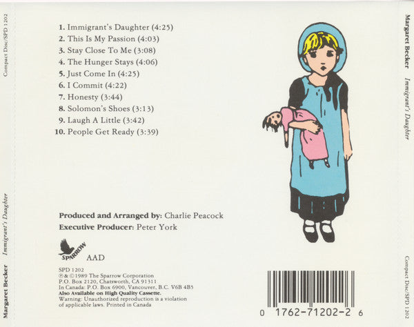 Margaret Becker : Immigrant's Daughter (CD, Album)