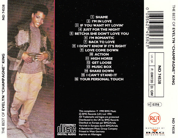Evelyn King : The Best Of Evelyn "Champagne" King (CD, Comp)