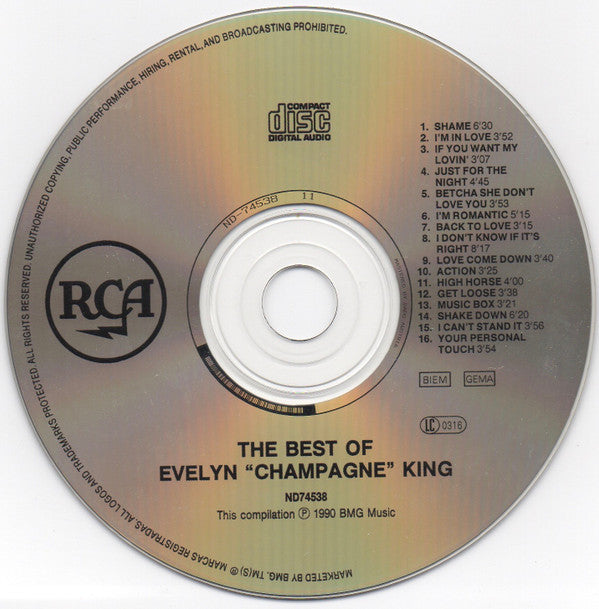 Evelyn King : The Best Of Evelyn "Champagne" King (CD, Comp)