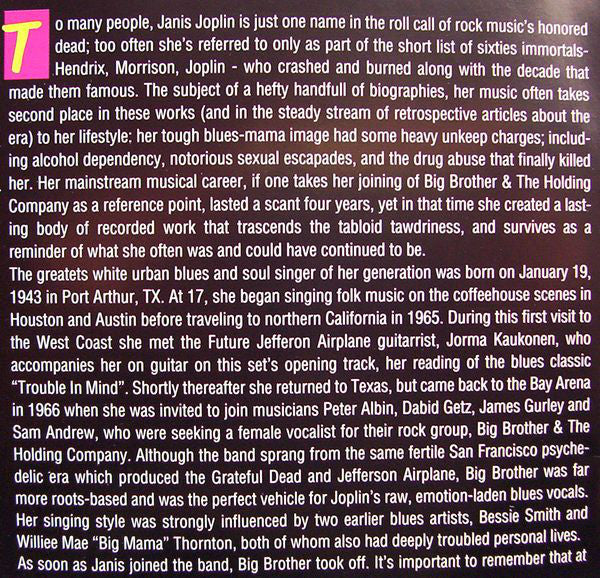 Janis Joplin : Absolute Janis (2xCD, Comp)