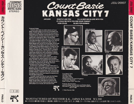 Count Basie : Kansas City 7 (CD)