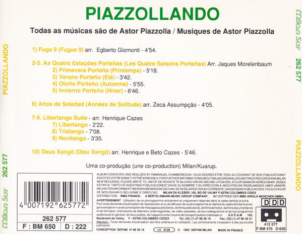 Astor Piazzolla : Piazzollando (CD, Album)