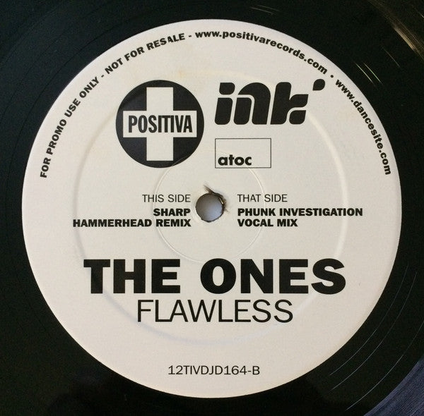 The Ones : Flawless (2x12", Promo)