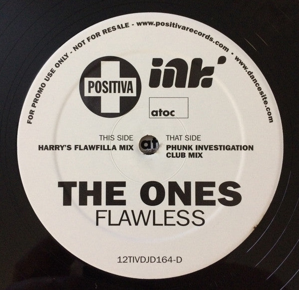 The Ones : Flawless (2x12", Promo)
