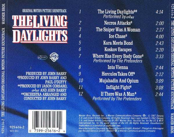 Various : The Living Daylights (Original Motion Picture Soundtrack) (CD, Album)