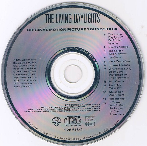 Various : The Living Daylights (Original Motion Picture Soundtrack) (CD, Album)