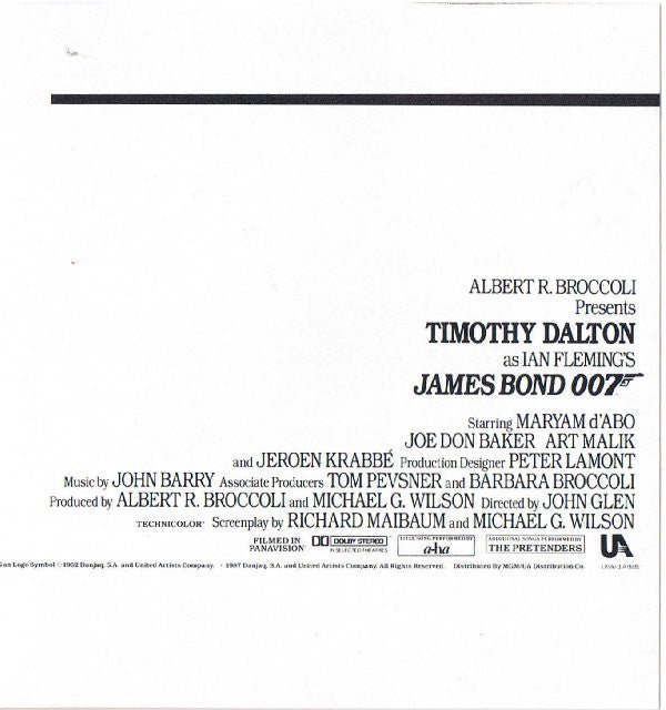 Various : The Living Daylights (Original Motion Picture Soundtrack) (CD, Album)
