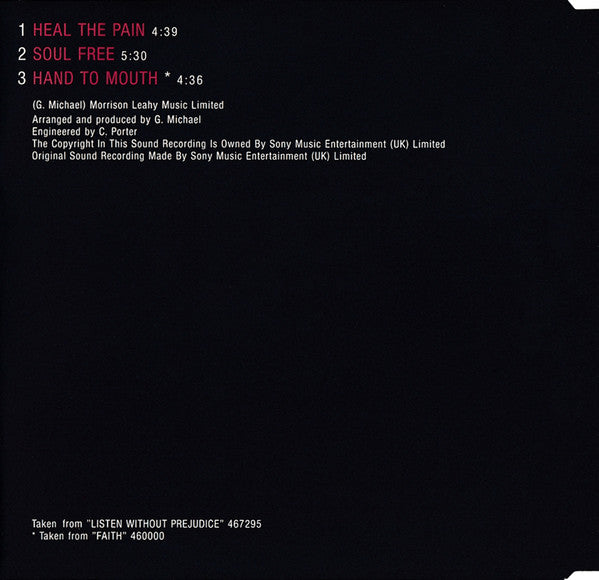 George Michael : Heal The Pain (CD, Maxi)