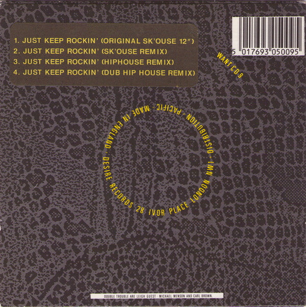 Double Trouble & Rebel MC : Just Keep Rockin' (CD, Single)
