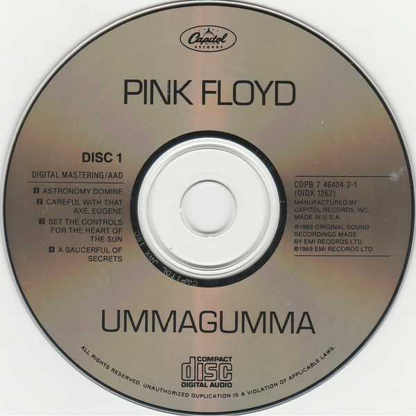 Pink Floyd : Ummagumma (2xCD, Album, RE)