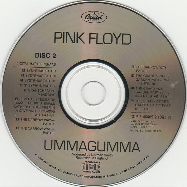 Pink Floyd : Ummagumma (2xCD, Album, RE)