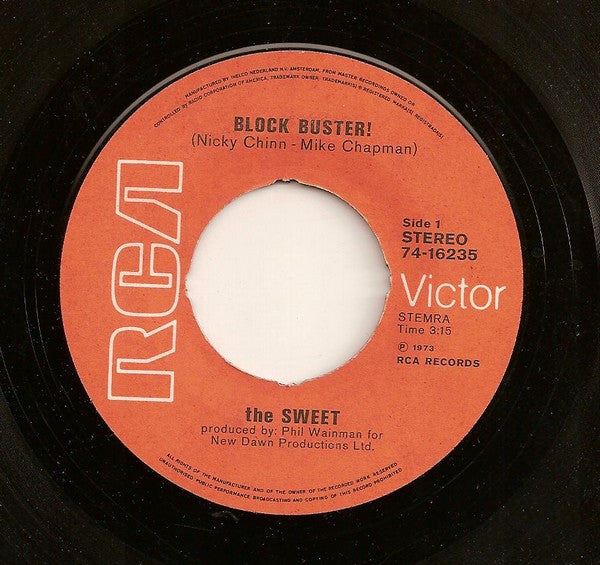 The Sweet : Block Buster! (7", Single)