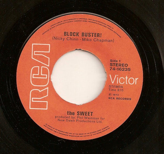 The Sweet : Block Buster! (7", Single)