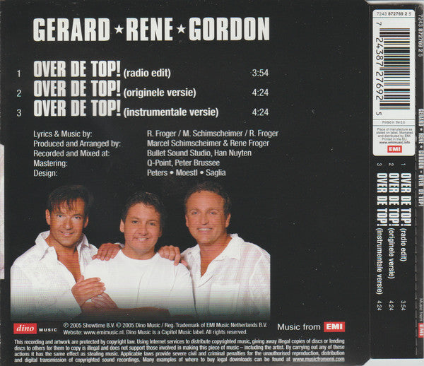 Gerard Joling, René Froger, Gordon (3) : Over De Top! (CD, Maxi)