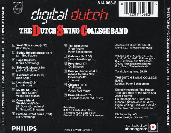 The Dutch Swing College Band : Digital Dutch (CD, Album, RE)
