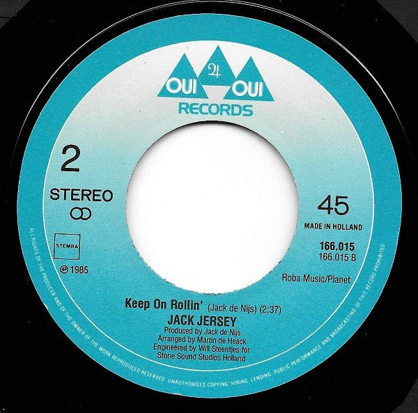 Jack Jersey : All I Do Is Dream  (7", Single)