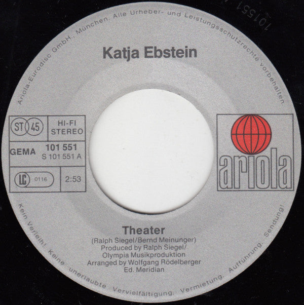 Katja Ebstein : Theater (7", Single)