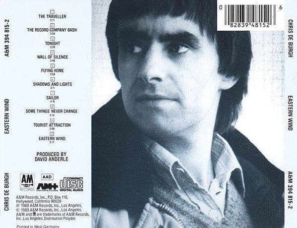 Chris de Burgh : Eastern Wind (CD, Album, RE)