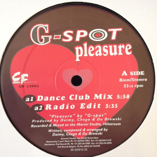 G-Spot (3) : Pleasure (12")