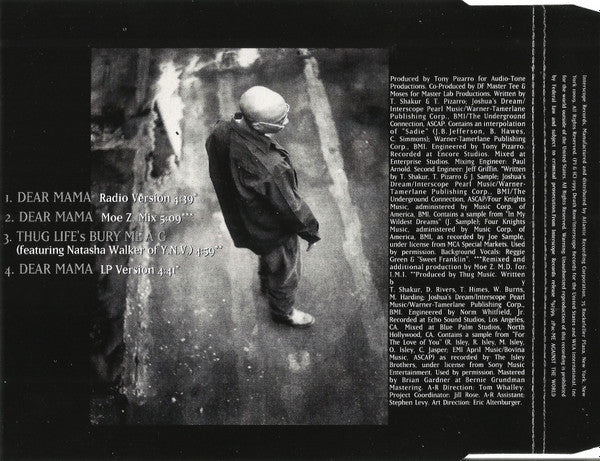 2Pac : Dear Mama (CD, Single)