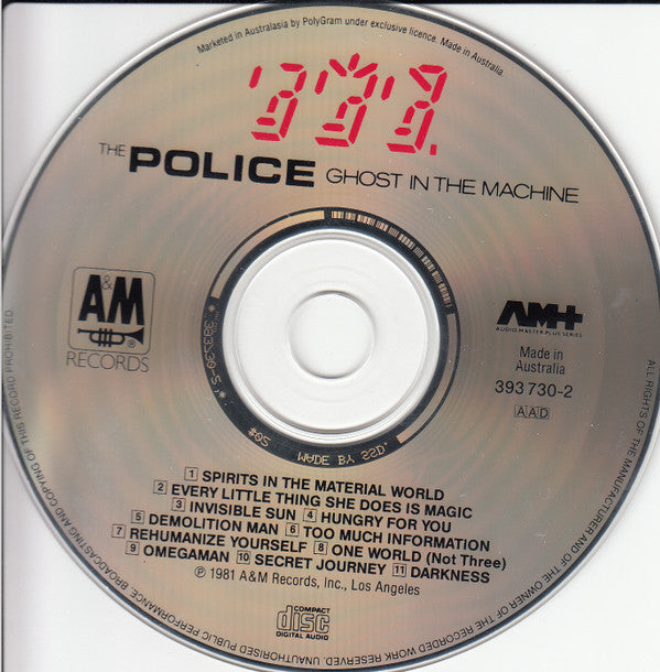 The Police : Ghost In The Machine (CD, Album, SSD)