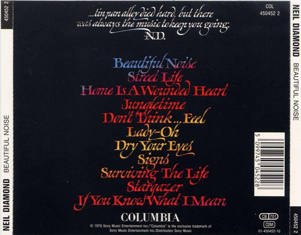 Neil Diamond : Beautiful Noise (CD, Album, RE)