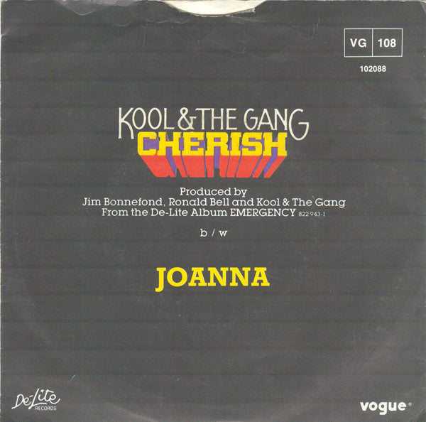 Kool & The Gang : Cherish (7", Single)
