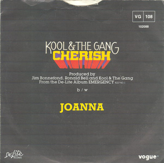 Kool & The Gang : Cherish (7", Single)