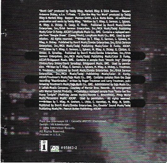 Blackstreet : Booti Call / I Like The Way You Work (CD, Maxi)