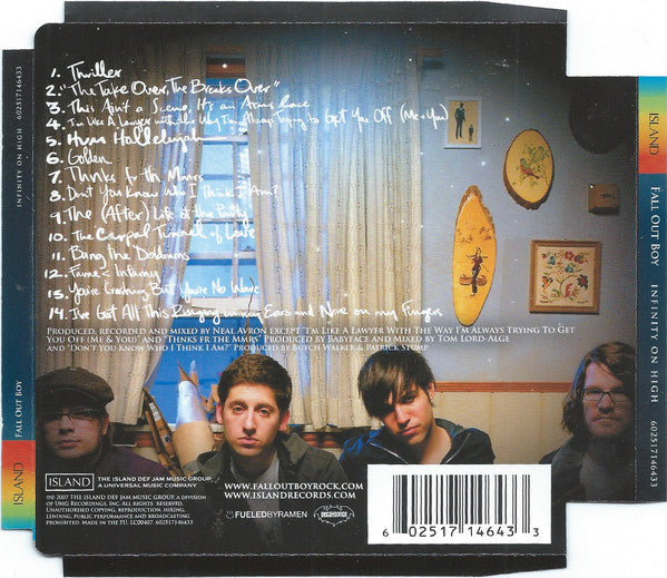 Fall Out Boy : Infinity On High (CD, Album, Sup)