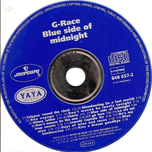 G'Race : Blue Side Of Midnight (CD, Album)