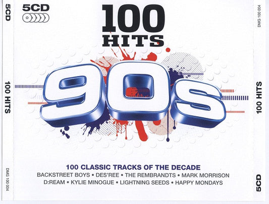Various : 100 Hits 90s (5xCD, Comp + Box)
