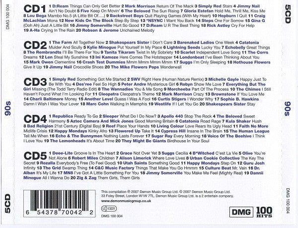 Various : 100 Hits 90s (5xCD, Comp + Box)
