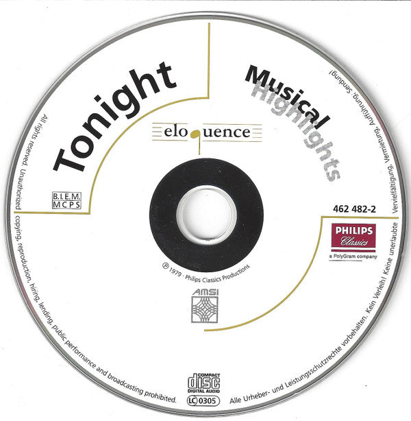 Various : Tonight (CD, Comp)