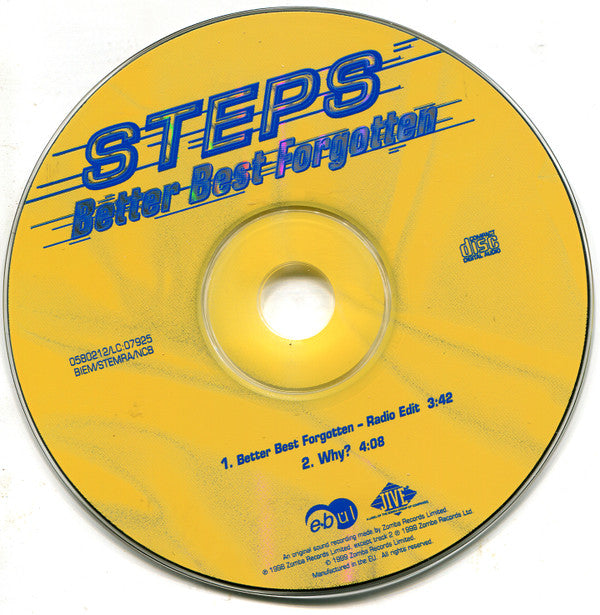 Steps : Better Best Forgotten (CD, Single, Car)