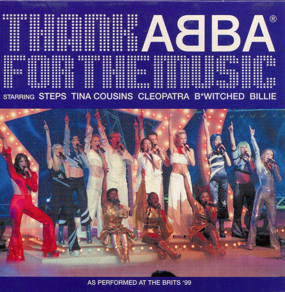 Steps, Tina Cousins, Cleopatra, B*Witched, Billie Piper : Thank ABBA For The Music (CD, Single, Car)