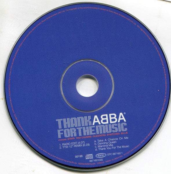 Steps, Tina Cousins, Cleopatra, B*Witched, Billie Piper : Thank ABBA For The Music (CD, Single, Car)