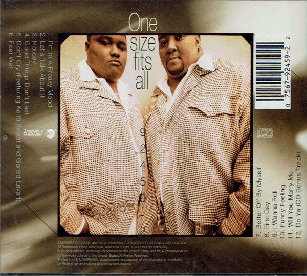 Men At Large : One Size Fits All (CD, Album)