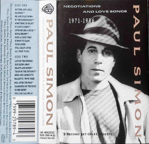 Paul Simon : Negotiations And Love Songs (1971-1986) (Cass, Comp)